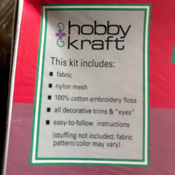 Soft Sculpture Door Stopper Kit "Snowman" Jumbo 28" Tall Hobby Kraft VTG - Picture 4 of 5